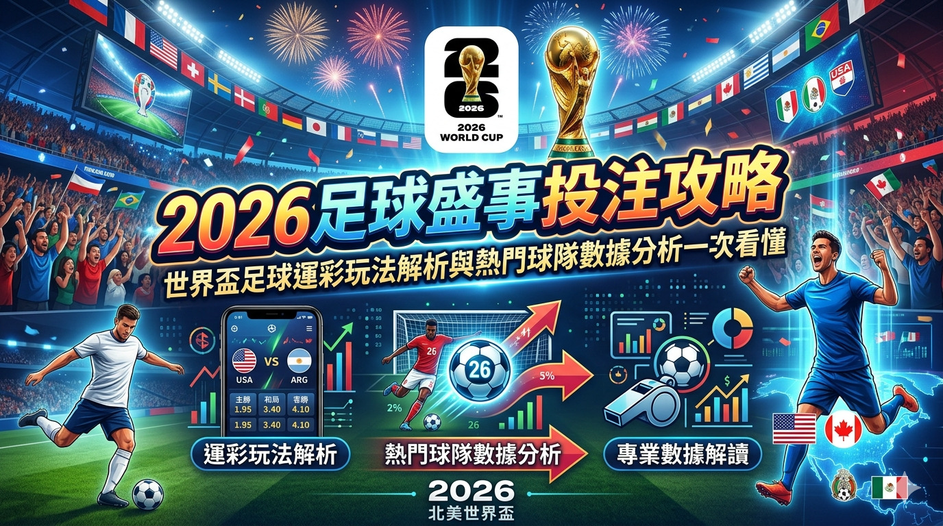2026足球盛事投注攻略：世界盃足球運彩玩法解析與熱門球隊數據分析一次看懂